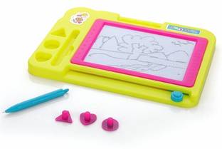 333MART Plastic Magnetic Slate for Kids, Easy to Write & Erase Drawing Doodle Board