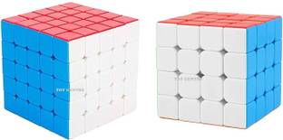 hinik Combo of Sticker less 4x4x4 and 5x5x5 Cube_Super Saver Combo Pack (5x5/4x4)