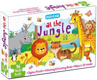 Dreamland at The Jungle Jigsaw Puzzle for Kids-96 Pcs