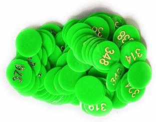 REINDEER Plastic Token No. 1 to 500 Number Coins