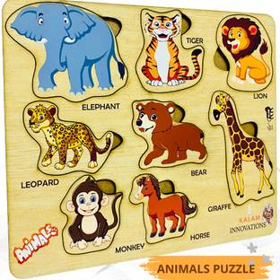 KALAM Animal Puzzle Name and Image learning for kids
