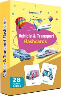 gurukanth Vehicle & Transport Flash Cards for Kids