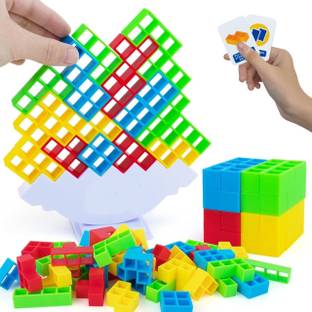Sukan Tex Tetra Tower Game Stack Tower, Swing Stack High Child Balance Building Block