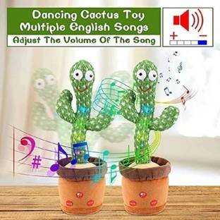 FASTFRIEND Talking Cactus Toy Dancing Cactus Toy for Babies Voice Repeat Toys for Kids Ent