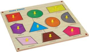 Plus Shine Geometric Shape Puzzle Board Sorting Game Stacking Blocks,Shape Matching Toys