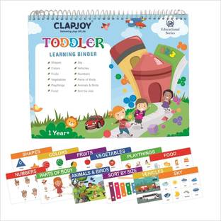 Clapjoy Velcro Level 1 Preschool Learning Montessori Busy Book for kids