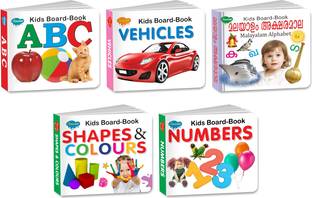 GO WOO My First Library Kids Board Books With Malayalam | Set Of 5 Board Books For Kids