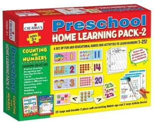 CREATIVE'S Pre- school home learning pack-2 counting and Number( 50 match-ups, activity Guide)