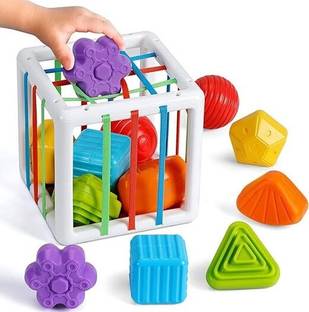 OMETER Montessori Toys Sensory Shape Sorter For Kid Learning Activity Toy Birthday Gift