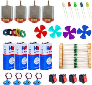 SYMFONIA School Science Project DC Motor kit 50 Item Loose in one Pack
