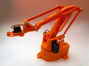 Printed Bots Robotic ARM MK2-3D Printed Parts Only with Nuts and Bolts)