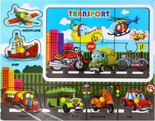 Divykri Transports Wooden Slat Assembly Shape Colorful