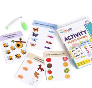 FIRSTCRY INTELLISKILLS Jumbo Write and Wipe Activity Flash Cards -
