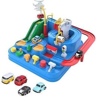 HOGSY Car Race Tracks Toy | Car Adventure Toy for Boys, Girls & Kids