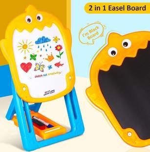 zokato Sketch Wonder Easel 2 In 1 Double Sided Easel For Kids.