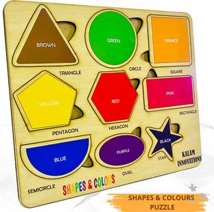 KALAM Kids Puzzle for Shapes and colour Learning