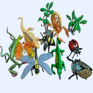 AKFLICKS Rubber Animal Insect Toys for Kids Set INSECT kids set