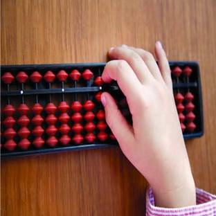 90 Degree Junior Abacus Tool Kit Counting Frame Scale Kit for Kids 17 Rods