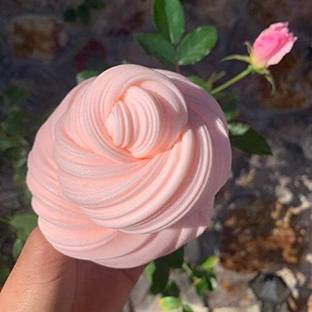 PMW Fluffy Stretchy baby pink slime - 250 ml
