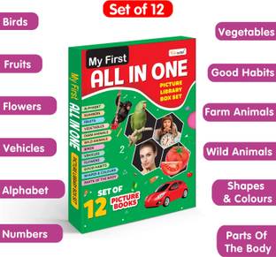 GO WOO My First All in One Picture Library Box (Green Edition) : Collection of 12 books