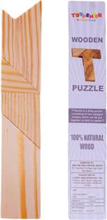 TOYPENTER T-Shaped Puzzle Wooden Brain Puzzles for Kids,Brain Games for Kids & Toddlers