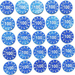 90 Degree 100 Rs Plastic Currency Token Coins Counters Chips Poker Playing Denomination