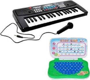 Tenmar combo Learning 37 Key Piano Keyboard Toys for kids (Multicolor)