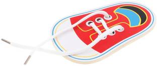 Childgossip Shoe Shape Toy Perfect for Training For Develop Kids Lacing and DIY Skill