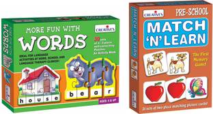 CREATIVE'S "Match N Learn" + "More Fun with Words"_(Combo Pack)