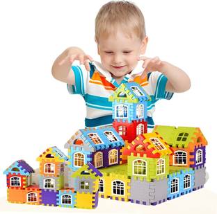 अलाफी New Large-sized Simulation Shaped House Building Block Assembly Toy Kindergarten
