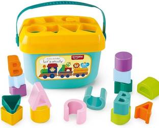 EDENGLOW Baby First Blocks Color & Shape Toy Educational Sorting Box for Kids