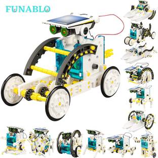 FUNABLO 13-in-1 Solar Power Robot , Educational Experiment DIY Robotics Kit.