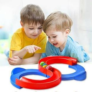URBANE CHIC 8 Shape Infinite loop Creative Track Toy with 2 bouncing Balls for Kids -Age 4+