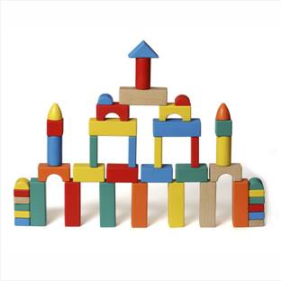 dbebe Wooden Building Blocks – 48 PCS