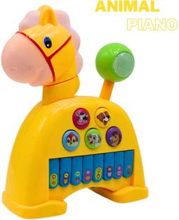 EDENGLOW Educational & Interactive Toy Piano 4 modes,5 Different Animal keys Horse Piano