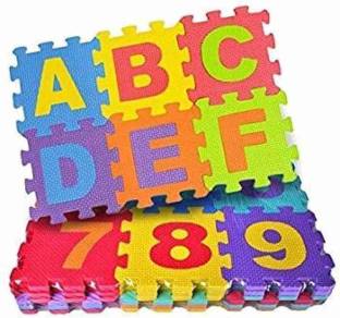 Mastermart 36 Pieces Alphabet & Number tiles multicolor Puzzle For Children Best Quality.