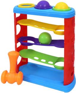 Just97 Hammer Knock Ball for Babies and Toddlers, Pound and See The Balls roll Down 38