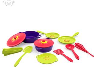 Giggles Junior Chef Playset - Play Cooking Set | 10 Piece Set | Preshool