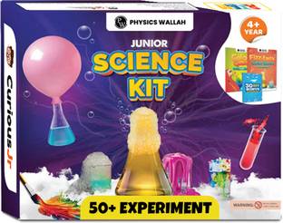 PW Junior Science Kit for Girls and Boys Age 4 to14 Years Old | 50+ Experiments