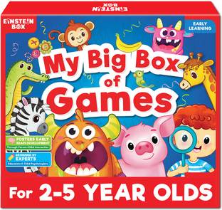 Einstein Box My Big Box of Games for Kids 2,3,4,5 Years Old|