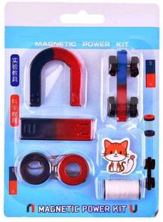 Gift Collection Magnet Kit with Bar Magnet, Ring Magnet, Compass, Best Science Magnet Experiment
