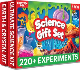 Einstein Box Science Gift Set for Boys & Girls Ages 6 -14 Years|2-in-1 Learning Set |