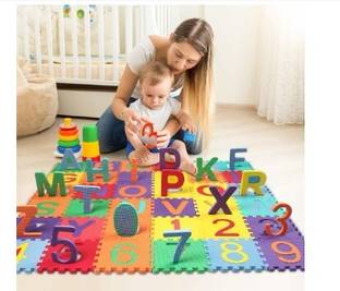 BVM GROUP 36 Pieces Alphabet ABC Non-Toxic Floor mats for Kids, Puzzle Foam Mat