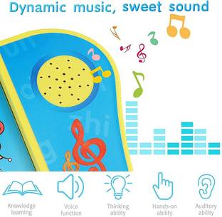 Quasar Voice Learning Eduction Book Plus Smart Marker Pen with Cleaner English Letter Numbers Learning Sound E-Book Fun Educational Toy for Kids Boys Girls Toddlers (Multicolor) baby fun toy and learning book