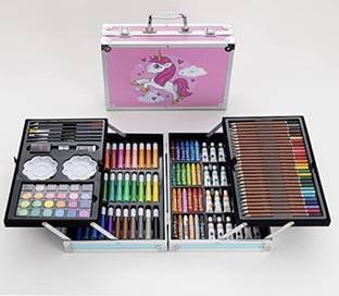 NIYAMAT Unicorn Color Box with Multiple Coloring Kit, Professional Drawing Color