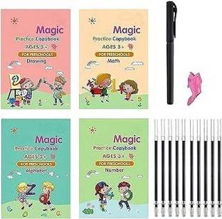 Labhimpex 525-Magic Practice Copy, (4 + 10 Refill+ 2 Pen +2 Grip) Set-179-525-AA-2625-A