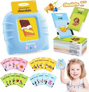 Adhunyk All-in-One Talking English Words Flash Cards for Kids Education Learning Device