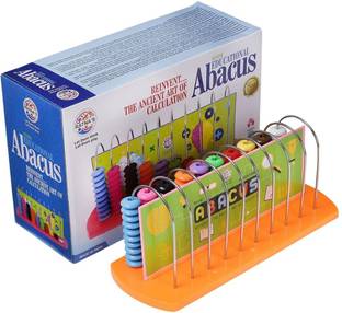 BKDT Marketing Abacus 10 Rods - Kids Early Educational Tool for Kid to Learn Maths Tool kit