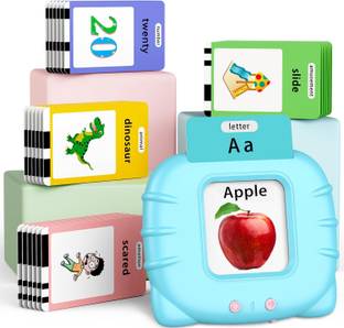 HurryShoppy Talking Flash Card Toys for Kids Preschool Learning English Words 112 Pcs Cards