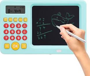 SEAVOKES Calculator Toy Tablet with Screen and Sound for Kids, Maths Learning & Training